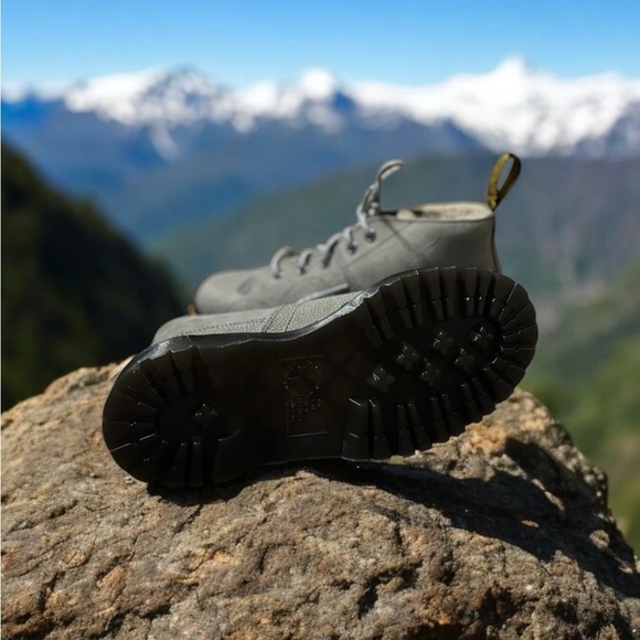 Dr. Martens Church Nubuck and Pebble Monkey Boots. Grey Lace-Up Boots. NWOB - Picture 11 of 11